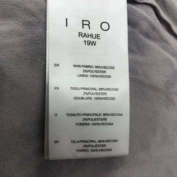 IRO Rahue Dress Light Purple Tiered Ruffle Smocked - Picture 9 of 9